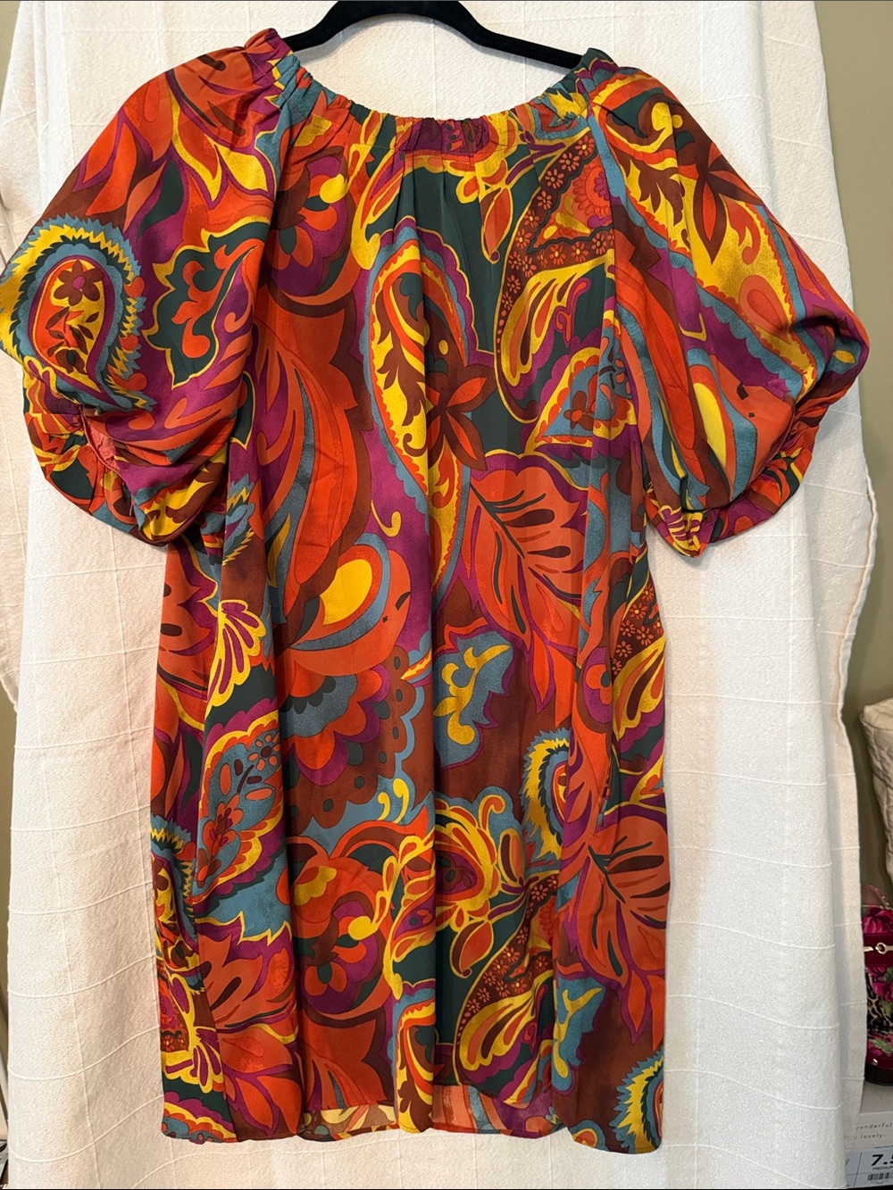 Vibrant Paisley Shift Dress